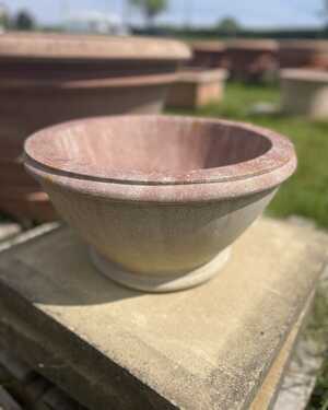 stone bowl on a plinth stone bowl on a plinth